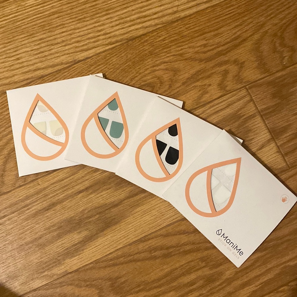 4 Sets of Mani-Me Nail Stickers